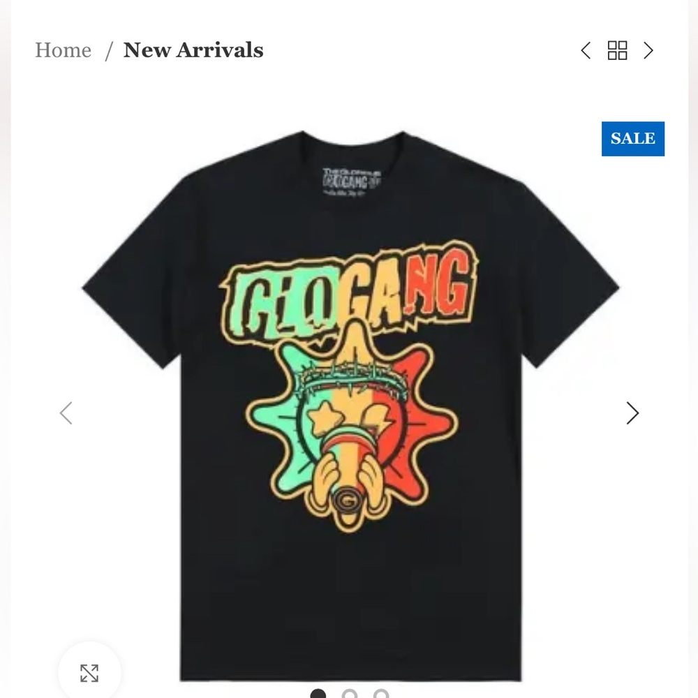 🔥 Glo Gang “Irie” Tee (Black) — Size L